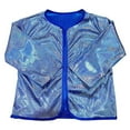 thumbnail image 2 of Toddler Boys Shirts & Tops Shiny Sequin Solid Color Long Sleeve Lightweight Club Party Cardigan T Shirts Sportwear,Blue,6-7 Years, 2 of 4
