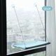 thumbnail image 1 of Hamaca colgante con ventana para gato, cama con ventosa, ahorro de espacio para todas las estaciones, fácil de instalar, marco de escalada para gatos, invierno,Cian claro, 1 of 7