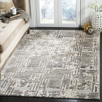 SAFAVIEH Vogue Henrika Abstract Geometric Area Rug, Grey/Cream, 5'1" x 7'6"