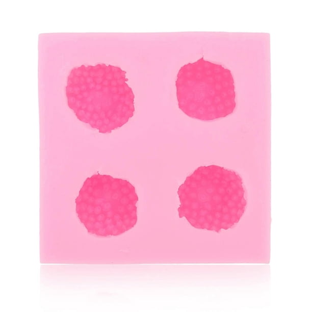 Moule en silicone multifonction en forme de fraise, antiadhésif, souple, de qualité alimentaire, pour fondant, chocolat, bonbons, rose