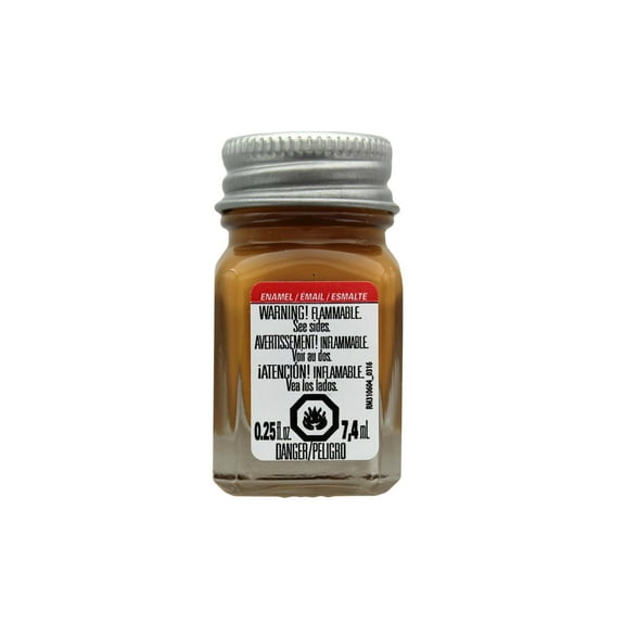 Testors Enamel Paint, .25 oz., Flat Military Brown