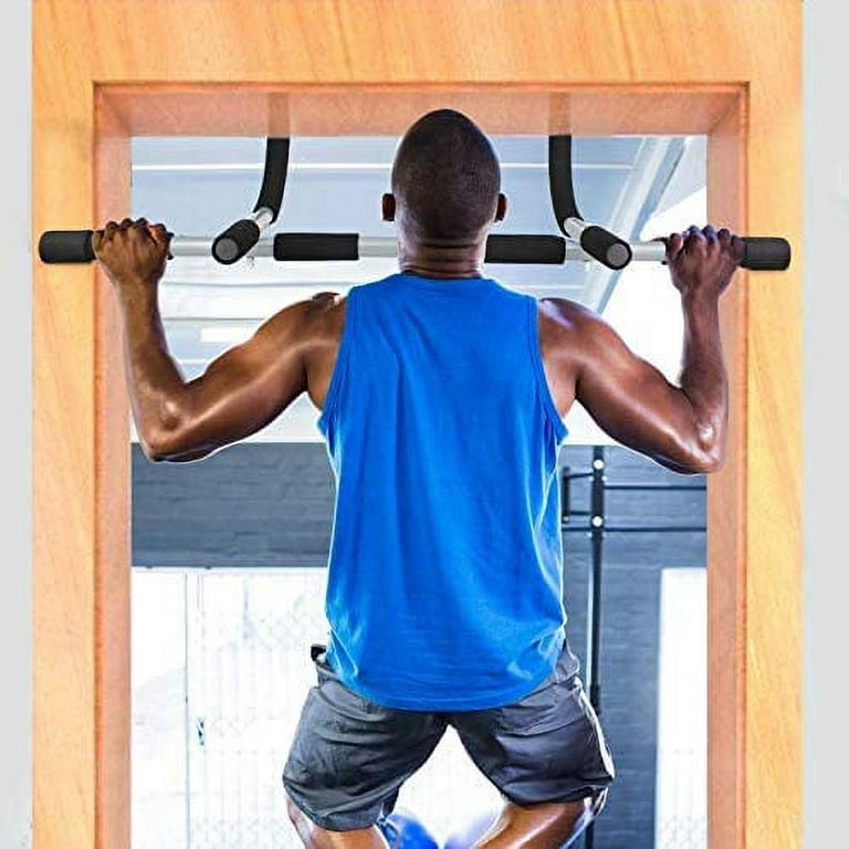 Pull Up Bar - Iwondgym Two-way Support Pullup Bar for Doorway with Dual  Security Locking & No Screws, Strength Training Chin up Bar for Home Gym  with