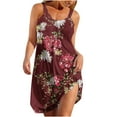 thumbnail image 1 of IROINNID Women's Shift Dress Summer Casual Sleeveless Loose Dress Prints Drop Waist Beach Dress, 1 of 4