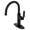Matte Black, variant on Kingston Brass KSD2237KL Whitaker One-Handle Single-Hole Bathroom Faucet with Deck Plate and Push Pop-Up Drain, Matte Black/Rose Gold