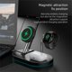 thumbnail image 3 of Soporte cargador inalámbrico magnético de 15 W con estación de carga rápida para iPhone 15, 14, 13 Pro Max/Apple Watch SE 9, 8, 7/AirPods 3, 2, 3 of 5