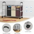 thumbnail image 5 of 4 Section Laundry Sorter with Removable Bags, Heavy Duty Rolling Wheels, Large Capacity Storage, 5 of 7