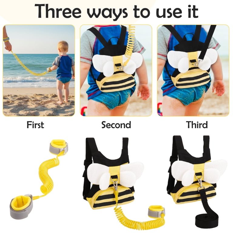 Sixwipe 3-in-1 Toddler Bee Harness Backpack Leash photo 6