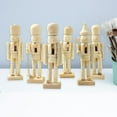 thumbnail image 6 of hengtong 6 Pieces DIY Wooden Christmas Nutcrackers Blank for Bedroom Entrance Holiday, 6 of 9