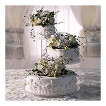 Acrylic Wedding Cake Stand 3 Tier - Cake Stand Set with 8" & 12" Plates, 14" Base - Customizable Display for Parties, Weddings, Desserts