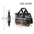 thumbnail image 3 of FORMRS Insulated Cooler Bag 24 Cans Capacity Soft Leakproof Lunch Box with Side Pockets, Colorful Road, 3 of 7