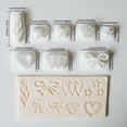 thumbnail image 4 of Juego de moldes de bricolaje de arcilla suave/cerámica con forma de corazón y lazo de 10 piezas for manualidades y horneado, 4 of 5