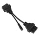 thumbnail image 2 of Cable adaptador de diagnóstico de 12 pines OBD1 a 16 pines OBD2 de 20 cm/7,9 pulgadas apto para Mitsubishi, 2 of 5