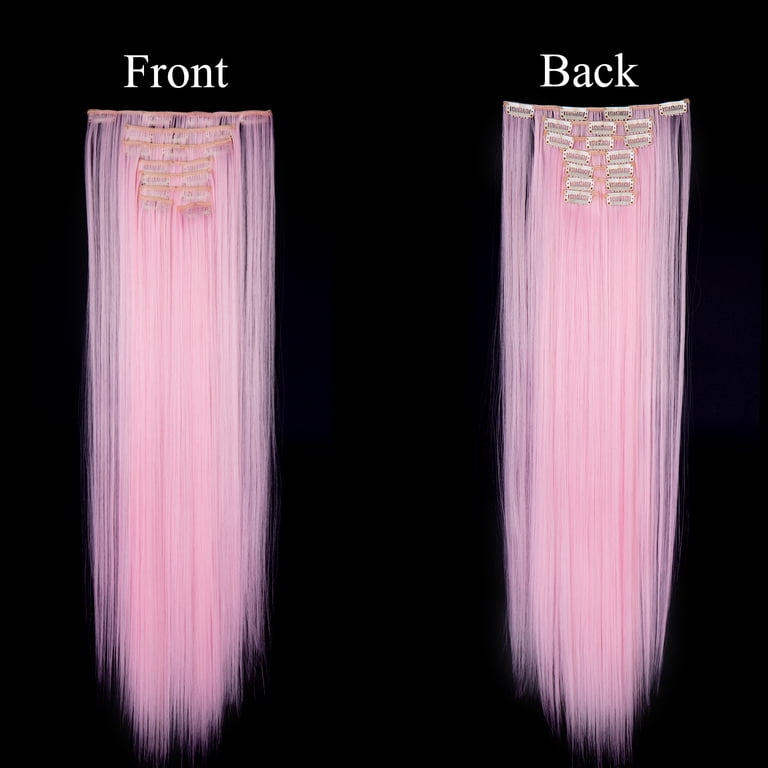 SHCKE 8Pcs Clip in Hair Extensions 26 Inch Straight  display picture 1