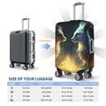 thumbnail image 6 of Daiia Firefly Forest Fox Luggage Cover, Thickened Washable Travel Luggage Covers, Elastic Unique Baggage Covers for 18-20 inch Luggage-Medium, 6 of 9