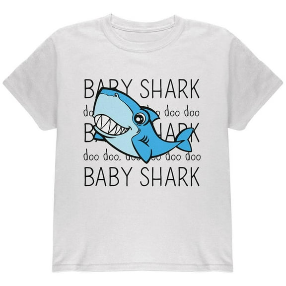 Baby Shark Cute Silly Youth T Shirt White YSM