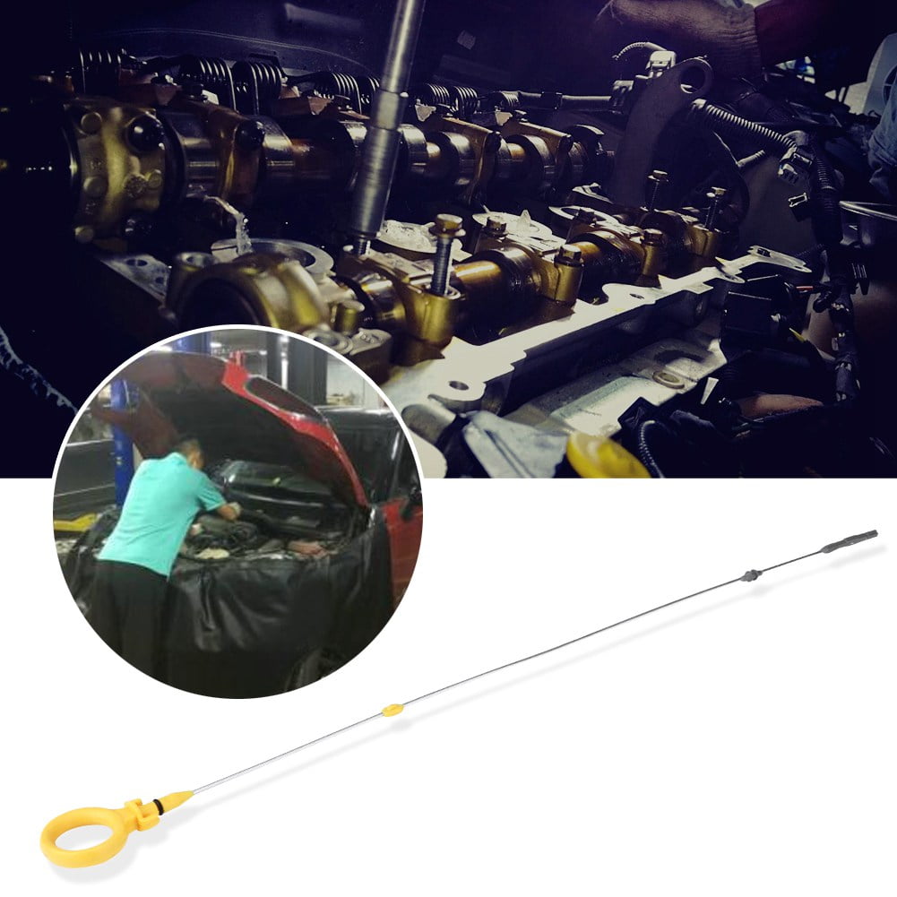 Ölmessstab 58cm Für Audi A4 Quattro 2.0T 2005-2009 | Gelber Metall-Motorölmessstab 06D115611B