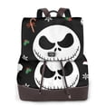 thumbnail image 1 of Goofa The Nightmare Before Christmas Pattern Leather Backpack Purse for Women Fashion Multipurpose Design Handbag Ladies Shoulder Bags Travel Backpack, 1 of 4