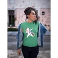 thumbnail image 2 of Colorful Dabbing Unicorn T-Shirt Women -Image by Shutterstock, Female Medium, 2 of 4