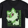thumbnail image 3 of Pokémon - Sprigatito Stats - Men's Short Sleeve Graphic T-Shirt, 3 of 5