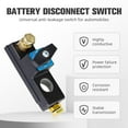 thumbnail image 2 of Car Battery Disconnect Switch, 2025 New Battery Kill Switch, Heavy Duty Battery Shut Off Switch, Quick Disconnect Battery Cut Off Universal Switch for Car, RV and Boat (3), 2 of 9