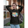 thumbnail image 2 of 90's Party Cassette Sweatshirt Women -Image by Shutterstock, Female Small, 2 of 4