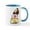 White/Blue Inside, variant on CafePress - Sweetie Pug Mugs - 11 oz Ceramic Mug - Novelty Coffee Tea Cup