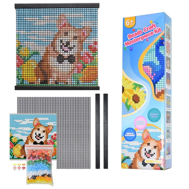 Paquete de cuentas educativas Manualidades DIY para niños Mejora las habilidades motoras y la imaginación con cuentas de colores para actividades