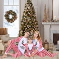 thumbnail image 4 of Conjunto de pijama familiar ANGGREK con estampado de letras y cuernos de ciervo Navidad, 4 of 8