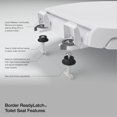 thumbnail image 5 of Kohler 4734-RL-0 Rutledge READYLATCH Quiet Close Elongated Toilet SEAT, White, 5 of 5
