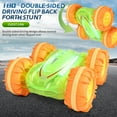 thumbnail image 2 of yeacher 2.4G Gesture-Controlled Amphibious RC Stunt Car with LED Lights, All-Terrain Tires, and Dual Remote for Kids (Transparent Blue, Single Battery), 2 of 6