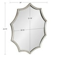 thumbnail image 6 of Kate and Laurel Lalina Scalloped Round Framed Accent Mirror, Silver 24" Diameter, 6 of 10