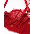 thumbnail image 3 of Women's Sexy Lace Half Cup Bra, 3 of 5