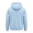 thumbnail image 5 of Men Hoodie Sweatshirt Pullover with Kangaroo Pocket Lightweight Casual Hooded Top Apparel for Spring Fall Wear Light Blue L, 5 of 6