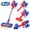 Blue & Red, variant on JoyStone Kids Vacuum Cleaner Toy, 4-in-1 Pretend Play Vacuum with Sound, Color-Changing Lights, Detachable Attachments and Dust Cup