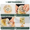 thumbnail image 4 of RMDQTR LED Push-Button Switch Warm-Tone Desk Lamp Plug-and-Play No Assembly Required Vintage Fashion Sunflowers, 4 of 7