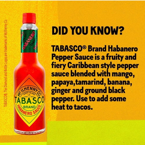 Tabasco Extra Hot Habanero Pepper Sauce 60ml, British Import (Pack of 2)