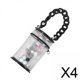 thumbnail image 1 of 4x Estuche De Almacenamiento Portátil Para Muñecas, Bolsa De Exhibición De Figuras Transparente Y Bonita, Multiusos, Color Negro Con Cadena, 1 of 8