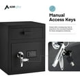 thumbnail image 5 of AdirOffice Digital Safe with Drop Slot Dual Lock Safety Box with Key, Black, 5 of 9