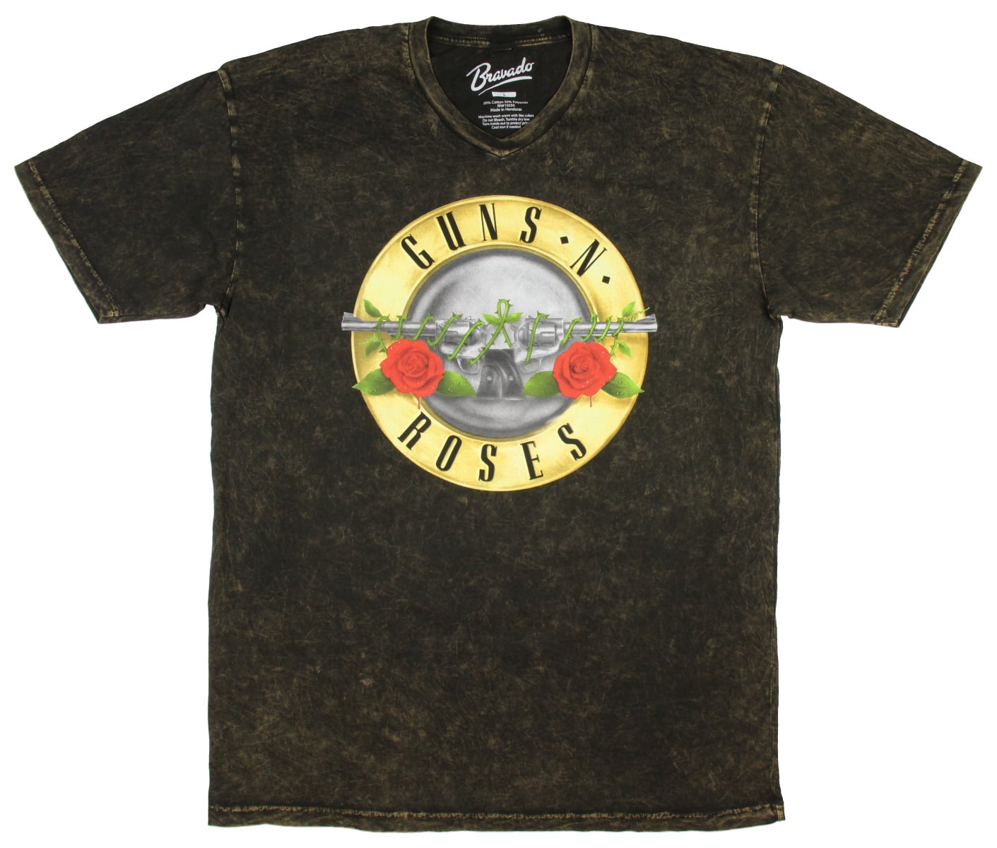 Guns N' Roses Men's Acid Wash Burnout 