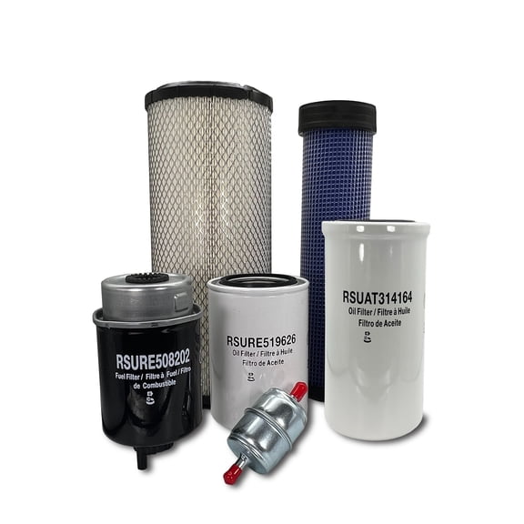 HERO Maintenance Filter Kit For John Deere 320 Skid Steer Loader Filters Compatible With OEM KV16428 AP33331 RE519626 AT314164 RE508202 T257865