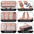 thumbnail image 3 of Teacher Tote Bag,Pioneer Flower Floral Print Pattern Teacher Utility Tote Bag,Large Work Tote Bags for Women with Multiple Pockets,Top Zipper Closure,13.8x10.6x6.7 Inch, 3 of 5