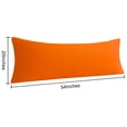 thumbnail image 2 of 2 Pack Microfiber Body Pillowcases Set, Soft and Cozy Long Pillows Covers, (Body pillow not included), 20" x 54", Orange, 2 of 5