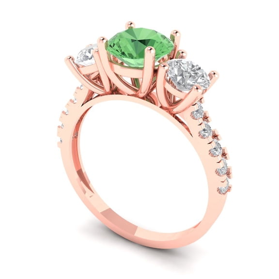 2.5ct Oval Cut Yellow Moissanite 18k Pink Rose Gold Engraving Statement Bridal Wedding Solitaire Designer Ring Size 10.25