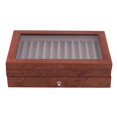 thumbnail image 1 of Caja de presentación de 2 capas con 23 ranuras Caja de almacenamiento de de caja de exhibición de de madera, pantalla de jinwen Estuche de almacenamiento de cajas de bolígrafos, 1 of 7
