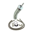 thumbnail image 6 of Tall Waterfall Faucet Bathroom Sink Tap Heavy Cast Brass Chrome Round| Renovators Supply, 6 of 9