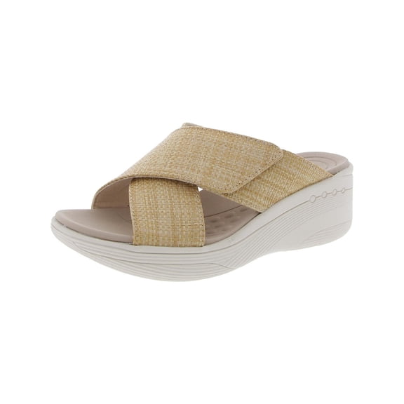 Easy Spirit Womens Bindie 2 Woven Open Toe Wedge Sandals