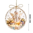 thumbnail image 3 of Glowing Christmas Story Ornament, Light-Up Mini Holiday Scene in Clear Acrylic Ball, Santa Claus Design for Christmas Tree Hanging Holiday Decor, 3.15 Inch, 3 of 6