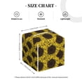 thumbnail image 4 of Logiee Tissue Box Cover 5X5X5'' PU Leather Tissue Holder Square Tissue Cube Box Organizer for Bathroom Vanity Countertop,Car,Night Stands,Office,Home,Kitchen (Sunflowers 3), 4 of 8