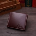 thumbnail image 2 of FANTADOOL Men's Business PU Leather Wallet Credit Card Holder Purse Pockets Zipper Compartments Short Purse, 2 of 2