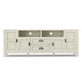 thumbnail image 3 of Simpli Home Burlington 72 inch Wide Solid Wood TV Stand in Antique White For TVs up to 80 inches, 3 of 13